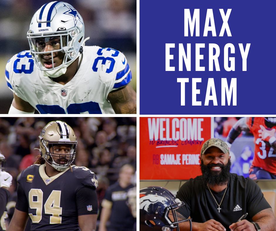 Max Energy Team, Cowboys, Saints, Broncos, NFL Partnership